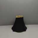 Royal Designs, Inc. Fancy Square Bell Lamp Shade, 5 x 12 x 9.75, Black (BSO-702-12BLK/GL)