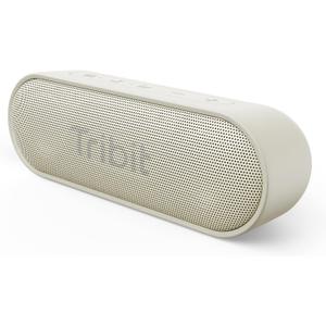 Tribit XSound Go Bluetooth Speaker, 16W Portable Wireless Speaker with Loud Sound, 24H Playtime, IPX7 Waterproof, Custom EQ, XBass, BT5.3, TWS Pairing, Type-C, Outdoor/Home/Travel/Beach/Shower (White)