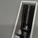 Automatic Rotating Curling Iron, Hair Curler with 3 Temps Fast Heating, 2-Way Rotating 1 Inch Curling Wand, Ceramic Coating, Ionic, Anti-Scald, Anti-Tangle, Dual Voltage Auto Shut-Off (Gray)