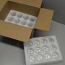 Ruckae 24 Pack 1 OZ Shot Glasses Set Shot Glass with Heavy Base Clear Shot Glasses Bulk for Vodka Tequila Whiskey Liquor (Transparent-Cone Shaped)