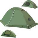 1/2 Person Backpacking Tent for 4-Season - Winter Waterproof Tent for One Person, Lightweight Camping Gear for Backpacking, Easy Set Up Cold Weather Essentials by Underwood Aggregator