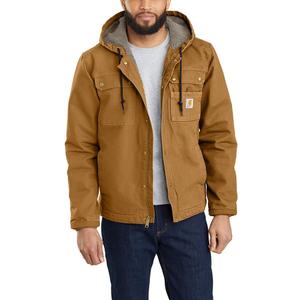 Carhartt Men's Relaxed Fit Washed Duck Sherpa-Lined Utility Jacket (4X-Large Tall)