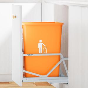 Pull Out Trash Can Under Cabinet Kit with Soft-Close Slides,Under Sink Trash Can Pull Out,for Kitche,Sink, Drawer,Requires Minimum Cabinets Opening 12" W X 18" D(Garbage Can Not Included)