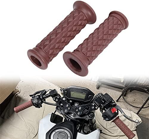 Amazon.com: KEEPDSGN Motorbike Rubber Grips Universal 7/8" 22mm & 1" 25mm Slip Resistant Handlebar Handle Grips - Coffee,Open End : Automotive, Open End Coffee