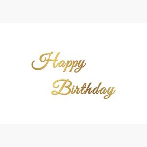 8x6ft Happy Birthday Backdrop Simple Gold Birthday Photography Background Kids Adults Girl Boy Birthdays Party Photo Booth Props (White)