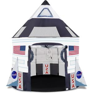 ArtCreativity Kids Tent Indoor Pop up Play Tent for Kids, Outer Space Party Decorations & Space Toys for Ages 4-12 Indoor & Outdoor Playhouse, Spaceship Playhouse for Birthday Party Decoration