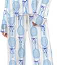 SHESHOW Satin Pajamas for Women Set Long Sleeve Button Down Sleepwear 2 Piece Nightwear Women Pjs Sets (Small, Striped)