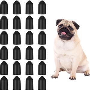 Weewooday 24 Pieces Shock Collar Dog Rubber Tips Training Collar Replacement Parts Silicone Covers for Training Rubber Dog Shock Prongs or Anti Bark Collars Tool(13 mm)