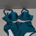 Shuangyu High Waisted Bikini Sets for Women Underwire Two Piece Bathing Suit Full Coverage Bikinis Modest Swimsuit (Medium, 1 Green)