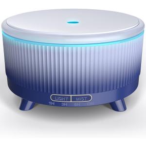 Diffusers for Essential Oils Large Room, 500ml Aromatherapy Diffuser Gradient - Dark Blue
