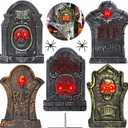 Halloween Tombstones for Graves Decorations Outdoor, Foam RIP Graveyard Headstone Decorations