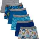 Hanes Boys' Potty Trainer Underwear, Boxer Briefs, 6-Pack (4T)