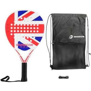 Padel Racket Carbon Fiber Power Lite Pop Tennis Paddle Paddleball Racquets Pack Of 2. One Is Damaged.