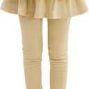 Cooraby 1 Pack Girls Leggings Toddler Girl Pants School Uniform Pants Warm Stretchy Skirt Leggings for Girls (7-8 Years)