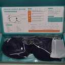 Heated Eye Mask for Dry Eyes - Silk Cordless Warm Eye Compress Moist Heat, FSA Eligible, Eye Heating Pad for Stye Treatment, Tired Eyes, Sleep, Travel, Washable, Rechargeable, Blue