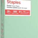 30% Recycled Color Copy Paper, 20 lbs., 8.5" x 11", Green, 500/Ream, For Office, School & Home