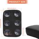 Alpha Rider Motorcycle Seats - Rectangular Pillion Passenger Pad Seat 6 Suction Cup For Harley Custom Chopper