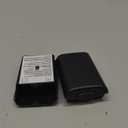 Trenro 2X Black Battery Pack Cover Shell Case Kit for Xbox 360 Wireless Controller (Black)