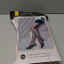 EXQUISLIFE Fleece Lined Tights Sheer Women - Fake Translucent Warm Pantyhose Leggings Sheer Thick Tights, for Winter (Medium, Black+black)