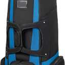 Soft-Sided Golf Travel Bags for Airlines with Wheels, Golf Club Travel Covers 900D Wear-Resistant Oxford, Waterproof, Universal Size (Black-Blue)