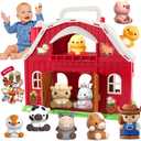 Toddler Toys For 1 2 3 Years Old Boys And Girls, Big Barn Toy With Farm Animal, Toddler Educational Montessori Toys, Farm Pretend Playset Toy, Christmas Birthday Gift For Toddler Baby Boys Girls