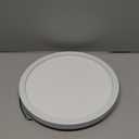 KICHLER Ara 11.03" Modern Minimal Round LED Flush Mount in White, for Damp Indoor Locations, Main Light Source, Integrated LED, Edge-Lit Technology, 1600 Lumens, Dimmable to 10%, 53011WH30