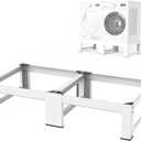 28''W Washer and Dryer Pedestals - 12.6" Height Heavy Duty Metal Laundry Pedestals for Washer and Dryer, Easy Install Risers for Washer and Dryer, White