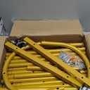 MISSLO Heavy Duty Clothing Rack with Wheels Rolling Clothes Racks for Hanging Clothes, Coats, Garment, Dress, Gold