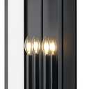 Extra Large Black Outdoor Light Fixtures Wall Mount,Modern Outdoor Wall Lantern,Exterior Porch Garage Light, Outside Sconce for House,Entryway with Thick Glass Shades & E12 Base