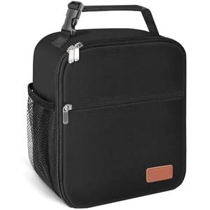 HABOPET Lunch Box for Men & Women Durable Lunch Bag for Adults Reusable Small Lunchbox Black