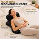 Ergonomic Memory Foam Wedge Pillow, 27° Angled Support Pillow for Couples Comfort, Multi-Position Lounge Pillow for Neck, Back, Waist & Hips, Removable Washable Cover, Black