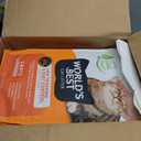 WORLD'S BEST CAT LITTER Low Tracking & Dust Control Multiple Cat Unscented 32-Pounds - Natural Ingredients, Quick Clumping, Flushable & Made in USA - Long-Lasting Odor Control & Easy Scooping