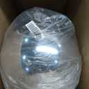 Hiboom 12 Inch Large Plastic Christmas Ball Ornament Shatterproof,Silver