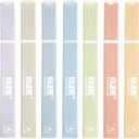 BLIEVE- Aesthetic Highlighters No Bleed Through Assorted Colors, Cute Highlighter For Journaling Office Supplies And School Accessories, Bible Highlighters And Pens No Bleed, 7 Pack (Pastel)