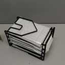 SUNFICON 2 Pack Cutting Board Racks Holders Pot Pan Lids Holders Chopping Board Organizers Thin Bakeware Trays Dry Display Stands Kitchen Countertop Cabinet Office Black