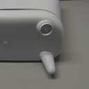 JUDRDO Bathroom Garbage Can with Lid, Vacuum Adsorption Small Garbage Can 3.2 Gallon Press Top Lid Garbage Bin with Legs Waterproof Waste Basket for Bathroom Bedroom Office Home RV (White)