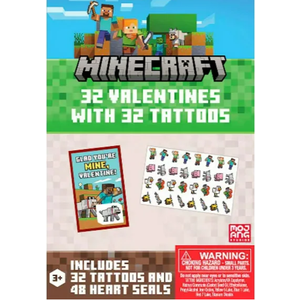 Minecraft 32 Valentines With 32 Tattoos 3 Pack