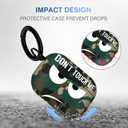 3 x for Airpods Pro Case, Don't Touch Me for Airpods Pro Cover with Keychain/Lanyard Soft Cute Shockproof Cover for Women Men Compatible with for Airpods Pro 2019 Charging Case (Green)
