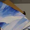 Microfiber Beach Towel Oversized Ultra Absorbent Soft Bath Towel Sandproof Shower Towel for Women Men Camping Travel Swimming Picnic Sports Blue Mountain View,63x31.5 Inch