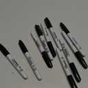 Sharpie Permanent Markers Set Quick Drying And Fade Resistant Fine Point Marker For Wood Plastic Paper Metal And More Drawing Coloring And Poster Marker Black 12 Count