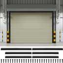 3" Garage Brush Seal Kit for Roll-up Doors 10 x 8ft Heavy Duty Nylon Brush with Aluminum Track Weatherproof Door Bottom Seal for Warehouse, Energy Saving, Pest Proof, Black