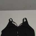 RoseSeek Women's Plus Size Criss Cross Front Closure Bra Cut Out Ribbed Knit Wireless Bralettes, 1XL