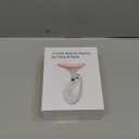 Red-Light-Therapy-for-Face-and-Neck, 7 Color Face Massager Tool for Wrinkles, Double Chin, Vibrating Facial Massager with Thermals for Skin Care, Glossy White