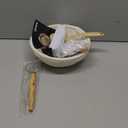 Swice Bread Proofing Basket, Round 9-Inch Banneton Sourdough Starter Kit with Lame, Dough Scraper, Linen Liner, and Basting Brush, Complete Bread Making Supplies and Tools