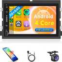 4Core 2G+64G Android Car Radio for Ford F250 F150 F350 E250 E350 2004-2014, Rimoody Car Stereo with Carplay Android Auto 7 inch Touchscreen GPS Mirror Link Bluetooth FM/RDS SWC USB Backup Camera