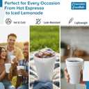 Concession Essentials Foam Cups, Disposable Hot and Cold Beverage Insulated to-Go Cups, 8 Oz, Made in USA, for Coffee Tea Water Soda, 40 Count