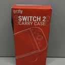 ivoler Carrying Case for Nintendo Switch 2 Model(2025), Portable Hard Shell Pouch Carrying Travel Game Bag for Nintendo Switch 2 Accessories Holds 12 Game Cartridge (Black)