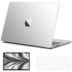 B BELK Compatible with MacBook Air 13 inch Case M5 2026 2025-2022 M4 M3 M2 A3449 A3240 A3113 A2681, [100% Official Color] [Slim Armor] Plastic Hard Shell for MacBook Air 13.6 inch Case, Matte Clear
