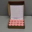 Wfmolcand Rose Scented Candle Tealight Candles in Clear Cup, 8 Hours Consistent Smkless Clean Burning, Great for Holiday, Wedding, Spa, Emergency and Home Decoration（Pink 40 Pack）