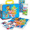 Paw Patrol Lunch Box with Bonus Puzzle, Stickers, and Door Hanger for Kids | Marshall, Chase, and Rubble Lunchbox Set for Kids